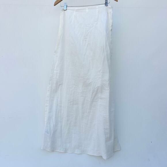 SIR The Label Pierre Maxi Skirt Sheer Long Cover-Up White Cottage Size 1 US 4 - Picture 9 of 10